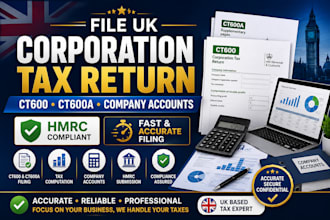 file UK corporation tax return ct600 ct600a forms hmrc company tax accounts