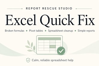 fix your excel formula, spreadsheet, pivot table or data issue