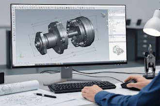 design mechanical part 3d cad design, scan to cad in solidworks and fusion 360