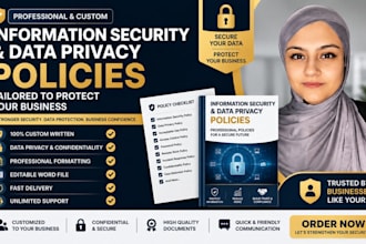 write information security and data privacy policies for your business