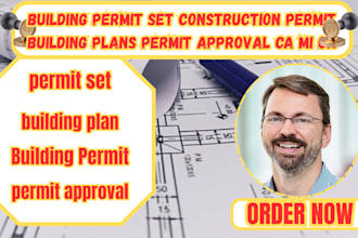 building permit set construction permit building plans permit approval mi ca oh