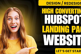 hubspot landing page, hubspot website, figma to hubspot