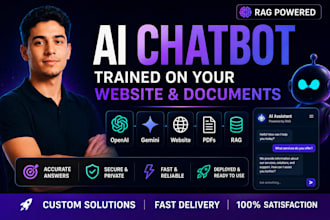 build an ai chatbot trained on your website and documents