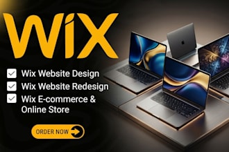 design, redesign wix website, wix ecommerce and online store