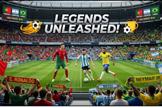 design eye catching gaming and sports youtube thumbnail