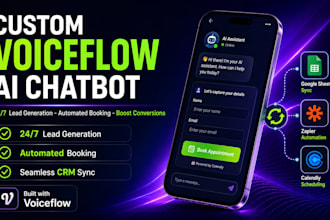 build a custom voice flow ai chatbot for website lead generation