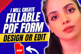 create fillable pdf form or design pdf fillable form
