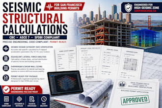 run seismic structural calculations for san francisco building permits