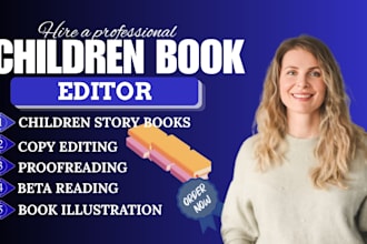 be your children book editor proofreader and copy editor