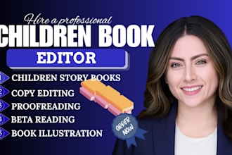 be your children book editor proofreader and copy editor