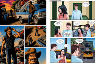 draw realistic comic book nsfw comic cover manga dark art graphics novels