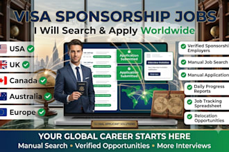 find and apply for sponsorship jobs in USA UK canada australia, search and apply