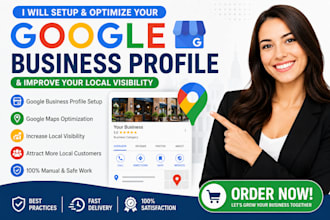 setup google my business profile and local seo ranking
