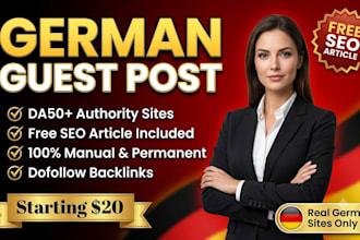 write and publish german guest post backlinks