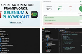 build a selenium or playwright automation framework for your app