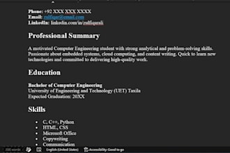 resume and CV writing
