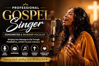 be your gospel singer songwriter and christian worship vocalist