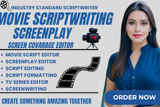 edit, proofread and format screenplay feature film script movie script editing