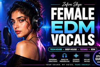 record female vocals for tech house deep house techno and edm