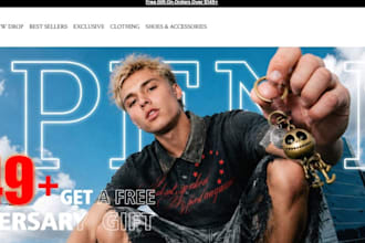 design clothing website fashion store streetwear website for clothing brand