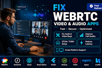 fix webrtc video audio calling app bugs optimize performance
