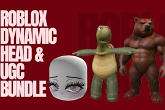 design roblox dynamic heads and custom ugc bundles