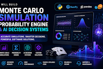 build monte carlo simulation probability engine and ai decision system