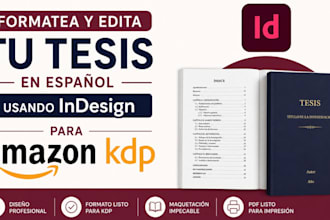 formatea y edita tu tesis en espanol usando indesign para amazon KDP