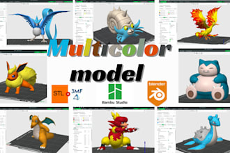 convert image stl to 3mf file split parts  bambu studio split parts 3d printing