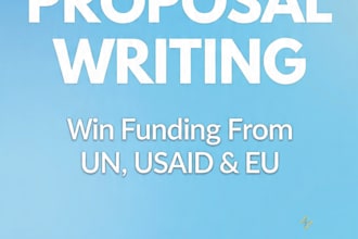 professional ngo and un grant proposals writing in french and english