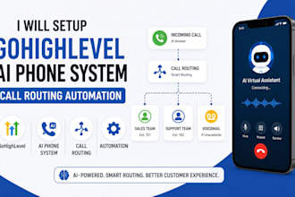 setup gohighlevel ai phone system call routing automation