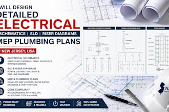 detailed electrical schematics sld riser diagrams mep plumbing plans new jersey