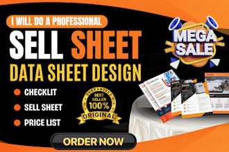 design sales sheet, sell sheet, product catalog, booklet, lookbook, and flyer