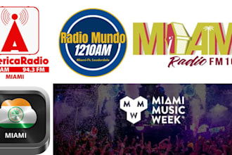 play your song on miami beach radio, promote your music with intro