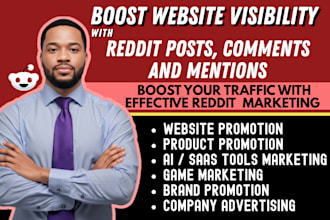 do reddit SEO post and GEO comments to promote saas product, ai tools or website