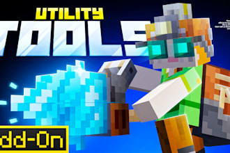 design a professional minecraft addon thumbnail or panorama