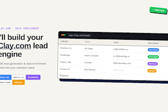 setup clay com for b2b lead generation and data enrichment