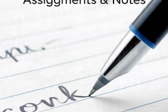 neat urdu and english handwriting for assignments and notes