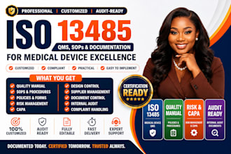 prepare iso 13485 qms, sops and medical device documentation