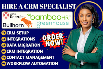 setup zoho recruit bullhorn bamboohr greenhouse recruit crm hris automation