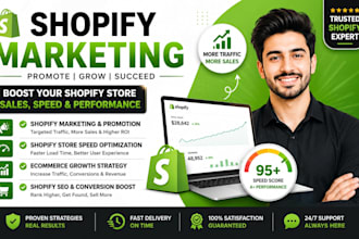 do shopify marketing promote ecommerce shopify store boost shopify store speed