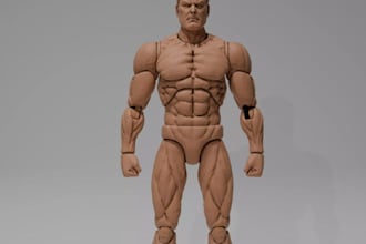 sculpt 3d articulated character action figure toy design figurine for 3d print