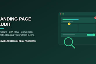 audit your landing page for conversion structure and cta flow