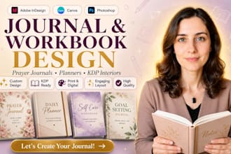 do journal design, prayer journal, workbook design, planner design, kdp