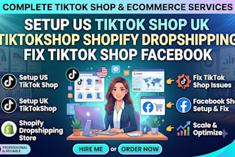 setup us tiktok shop uk tiktokshop shopify dropshipping fix tiktok shop facebook