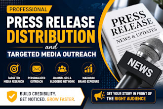 do professional press release distribution and targeted media outreach
