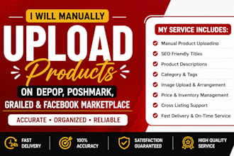 upload products on depop poshmark grailed and facebook marketplace