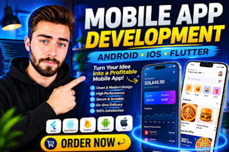 mobile app development android ios flutter react native app developer publishing