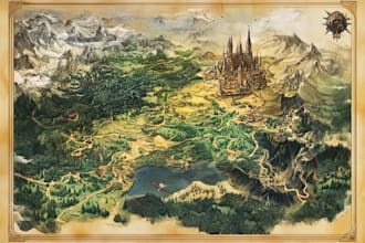 create fantasy, retro and vintage maps for board games