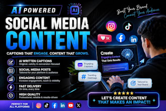 create ai powered social media captions and content